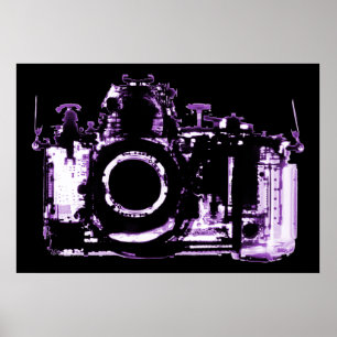 POSTER - APPAREIL PHOTO DE LA VISION X RAY - PURPL