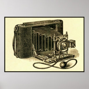 Poster Appareil-photo vintage