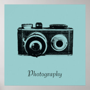 Poster Appareil-photo vintage