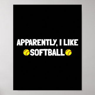 Poster Apparemment j'aime Softll -pour les amoureux de So