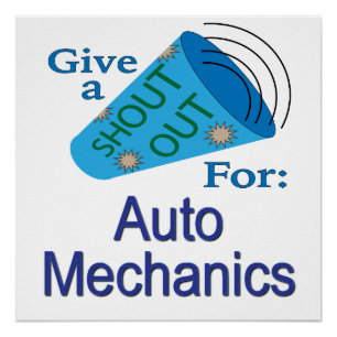 Poster Appel pour les mécaniciens automobiles