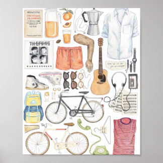 Poster Appelez-Moi Par Votre Nom Peinture Illustration Mi