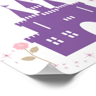 Poster Appelez-moi princesse château mur art pour les fil