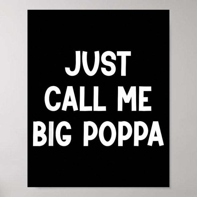 Poster Appelez-moi simplement gros papa, drôle, blagues,  (Devant)