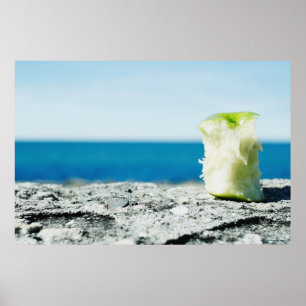 Poster Apple creusent dans la saleté