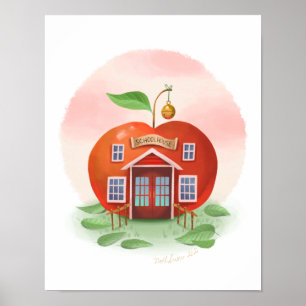 Poster Apple Schoolhouse Art Print