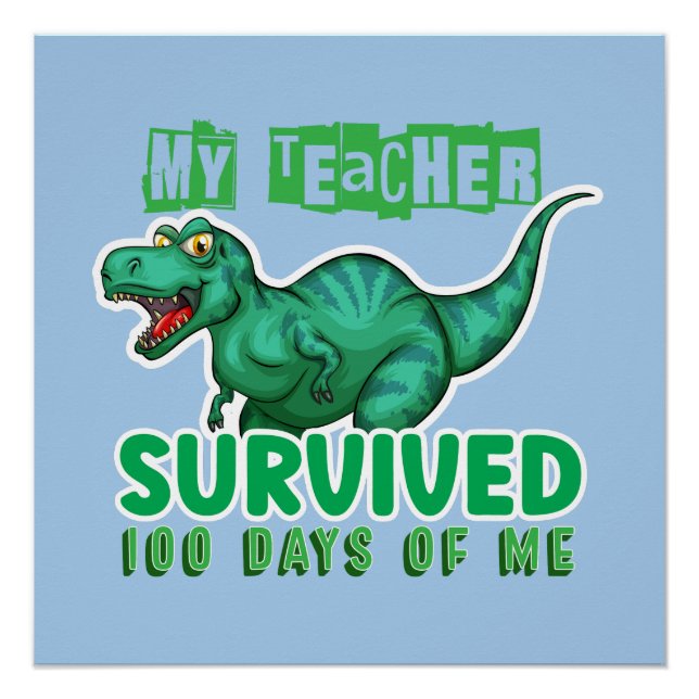 Poster Appréciation de l'enseignant | 100 Jours De Chemis (Devant)