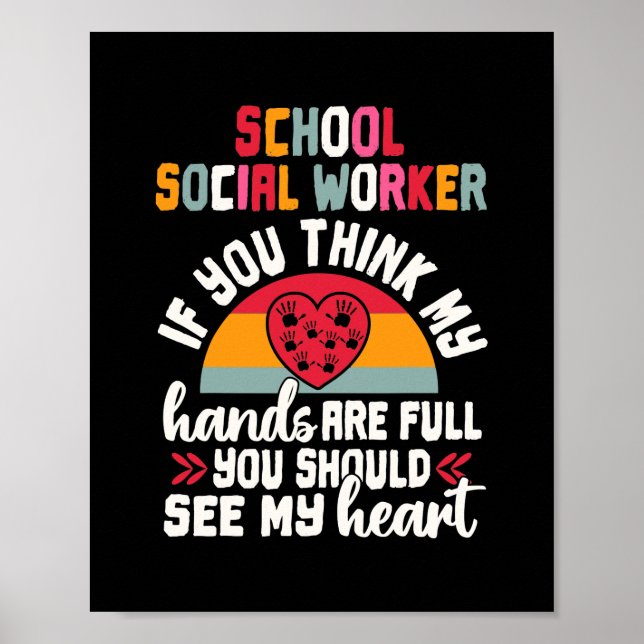 Poster Appréciation des travailleurs sociaux de l'école R (Devant)