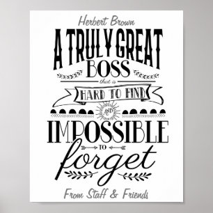 Poster Appréciation du patron