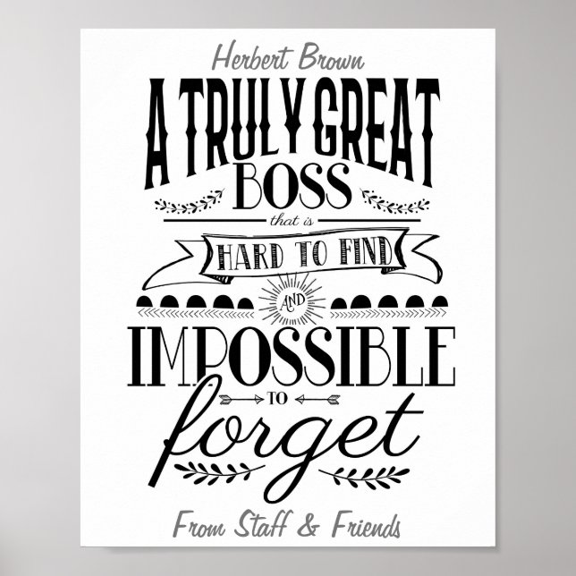 Poster Appréciation du patron (Devant)