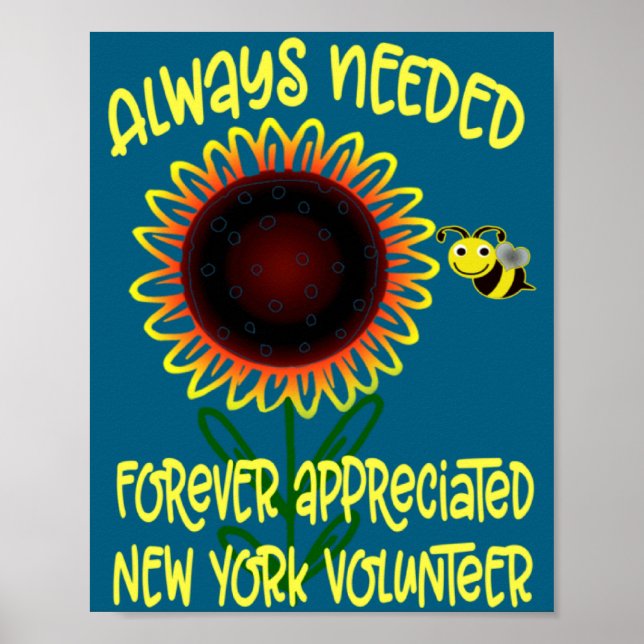 Poster Appreciation New York Always Needed Volunteer Reco (Devant)