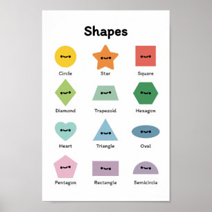 Poster Apprendre des formes