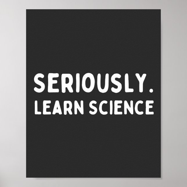 Poster Apprendre la science (Devant)