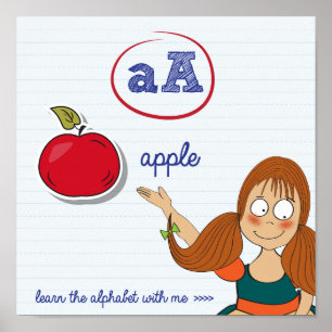 Poster Apprendre L'Affiche Alphabet