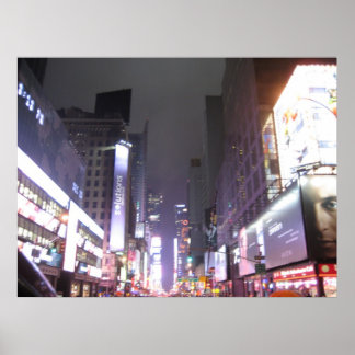 Poster Approcher Times Carré, New York New York