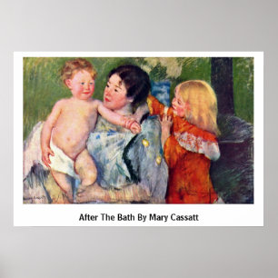 Poster Après Bath par Mary Cassatt