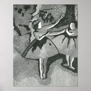 Poster après copie gravure à l'eau-forte de Dagas