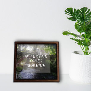 Poster Après la pluie vient soleil proverbe proverbe pont