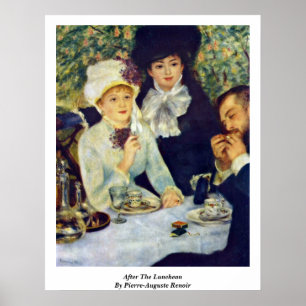 Poster Après Le Déjeuner De Pierre-Auguste Renoir