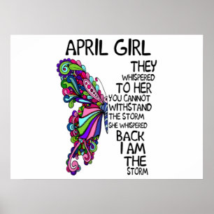 Poster April Girl She Whispered