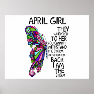 Poster April Girl She Whispered