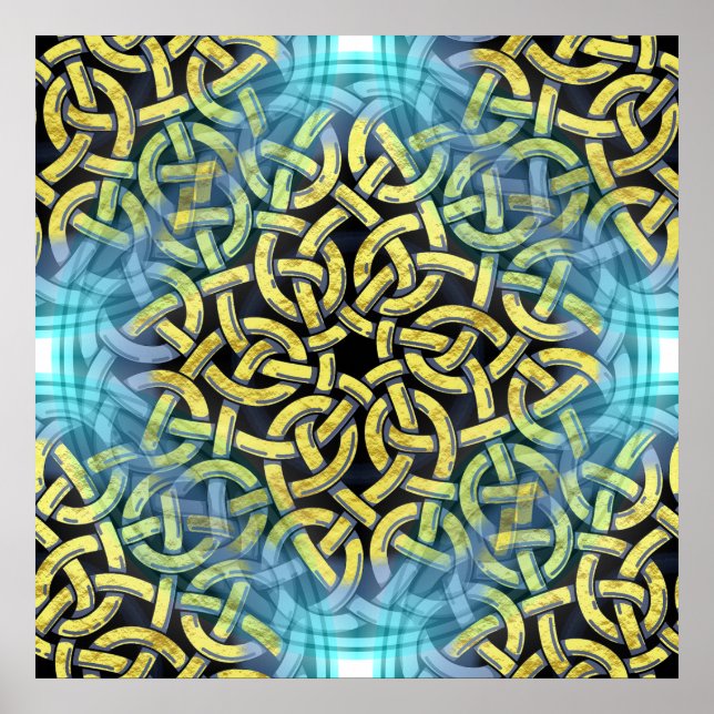 Poster Aqua Background de Victorian Golden (Devant)