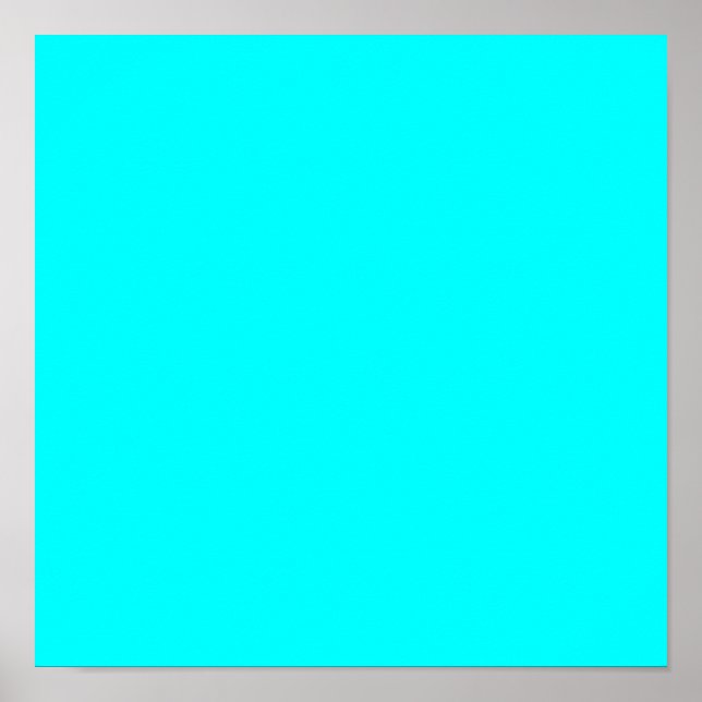 Poster Aqua (couleur solide) (Devant)