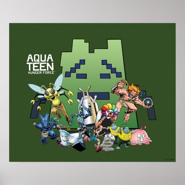 Poster Aqua Teen Hunger Force Villains (Devant)