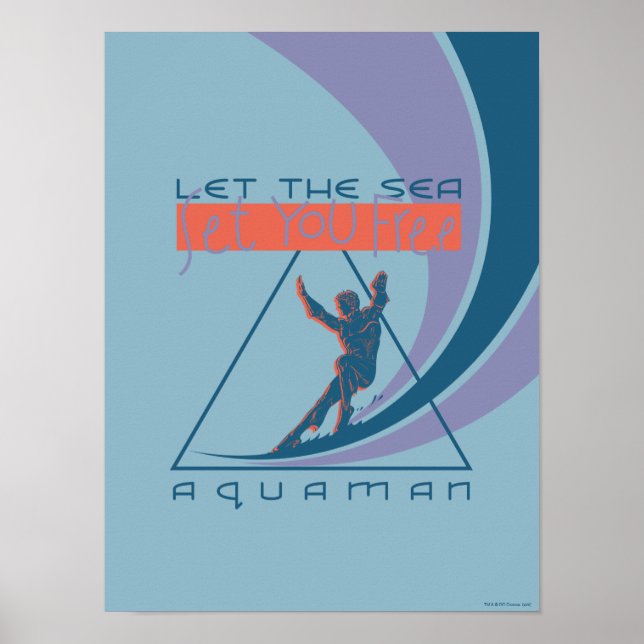 Poster Aquaman | Laissez La Mer Vous Libérer (Devant)
