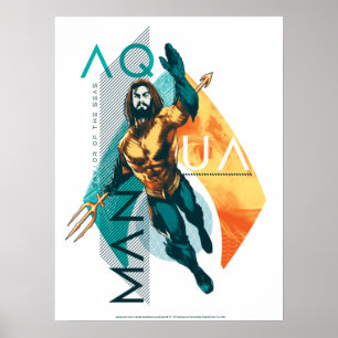 Poster Aquaman   Modernist Aquaman Collage