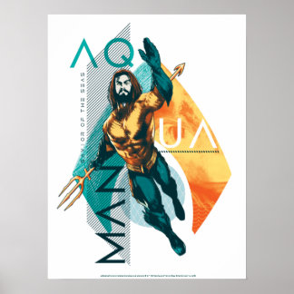Poster Aquaman | Modernist Aquaman Collage