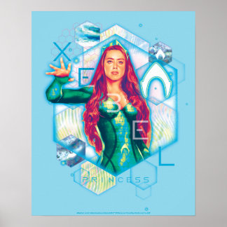 Poster Aquaman | Xebel Princess Mera Hexagonal
