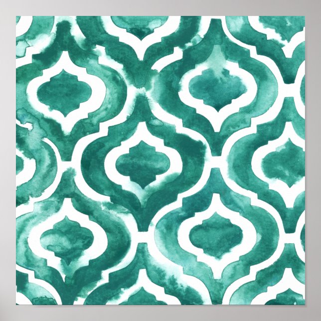 Poster Aquamarine Motif IV (Devant)