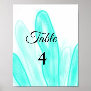 Poster Aquarelle abstraite couleur avec texte de nom