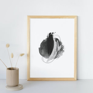 Poster Aquarelle Abstraite géométrique, Abstraite, minima