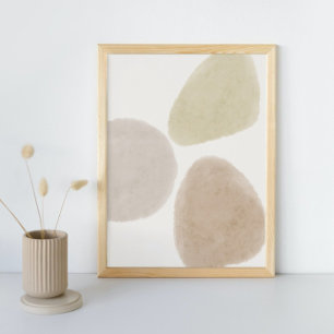 Poster Aquarelle Abstraite géométrique, Abstraite, minima