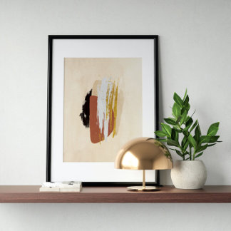 Poster Aquarelle Abstraite géométrique, Abstraite, minima