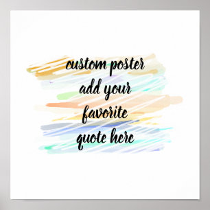 Poster aquarelle abstraite moderne ajouter votre devis