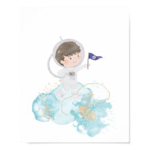 Aquarelle Astronaut Space Kids Adventure