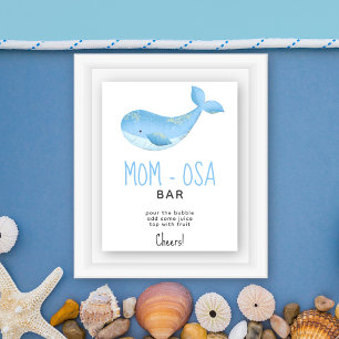 Poster Aquarelle baleine - bar mama-osa
