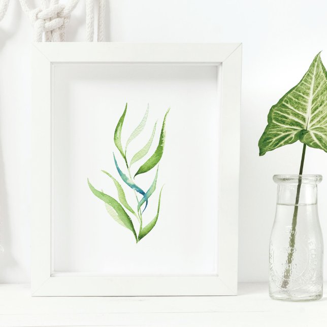 Poster Aquarelle botanique minimale Décor Plante (botanical watercolor art by Victoria Grigaliunas of Do Tell A Belle)