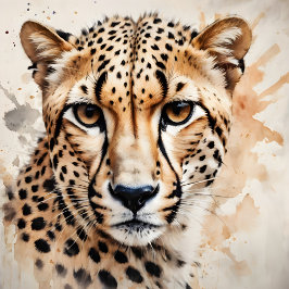 Poster Aquarelle Cheetah no 7