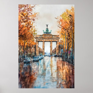 Poster Aquarelle de Berlin 3