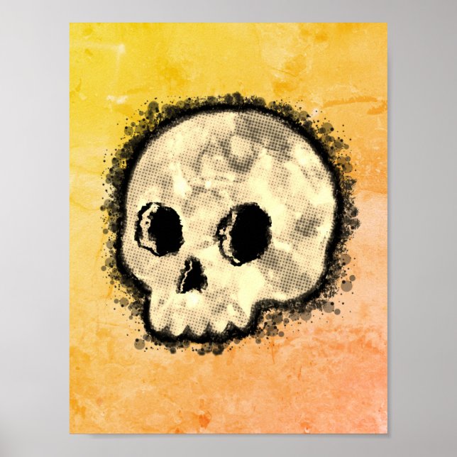 Poster Aquarelle demi-teinte de sépia (Devant)