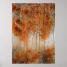 Aquarelle du matin d'automne