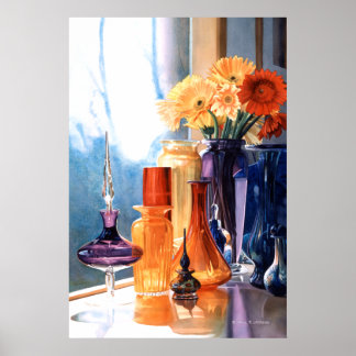 Poster Aquarelle en verre d'art "Les bijoux du tsar"