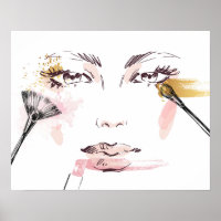 Aquarelle face maquillage