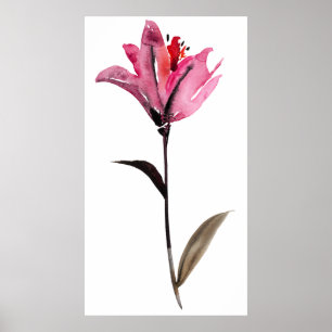 Poster Aquarelle florale II