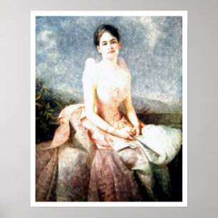 Poster Aquarelle Juliette Gordon Portrait bas
