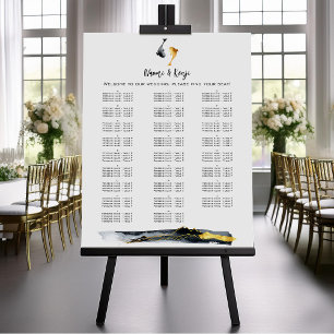 Poster Aquarelle Koi Fish Mariage